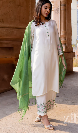 Muslin Yellow Suit Set