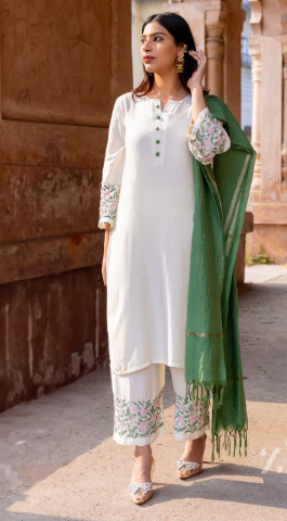 Mul Art Dupatta