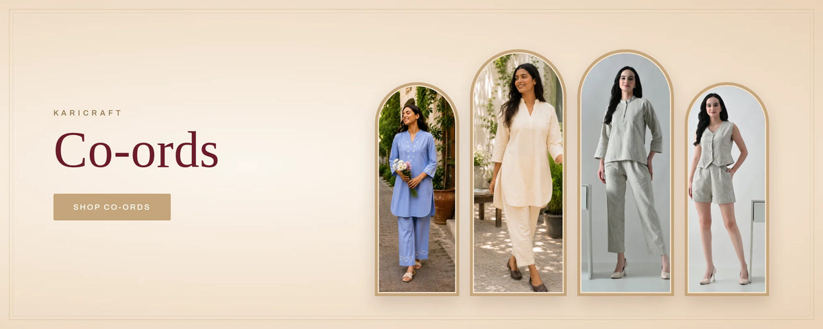 Karicraft chikankari co-ord sets